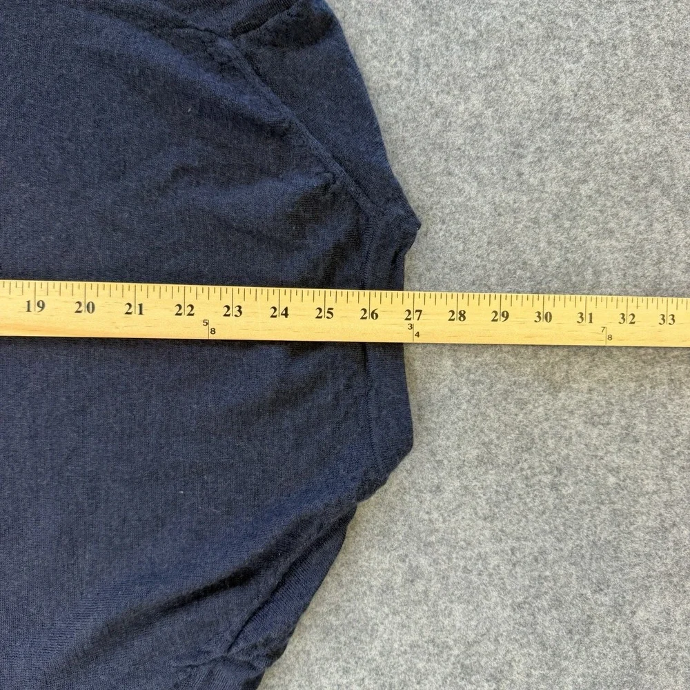 Banana Republic Merino Wool Sweater Navy Blue Crew Neck Men's Size M